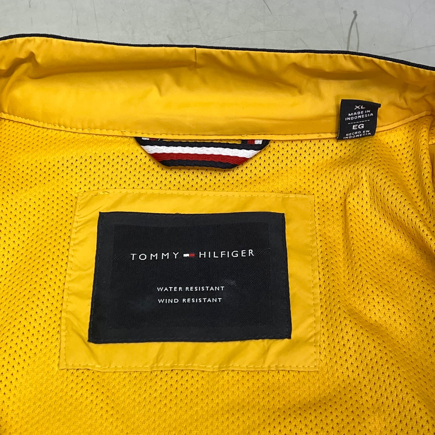 ZA@ TOMMY HILFIGER Spring Bomber Jacket Men's Sz XL Yellow 152AP680