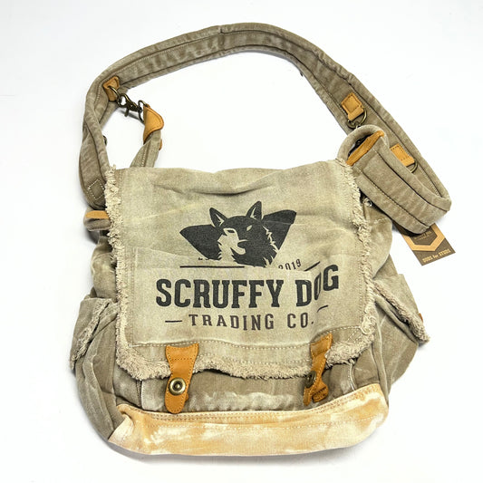SCRUFFY DOG Vintage Messenger Bag for Men & Women 13"W x 13"H x 5"L SD3MBC001