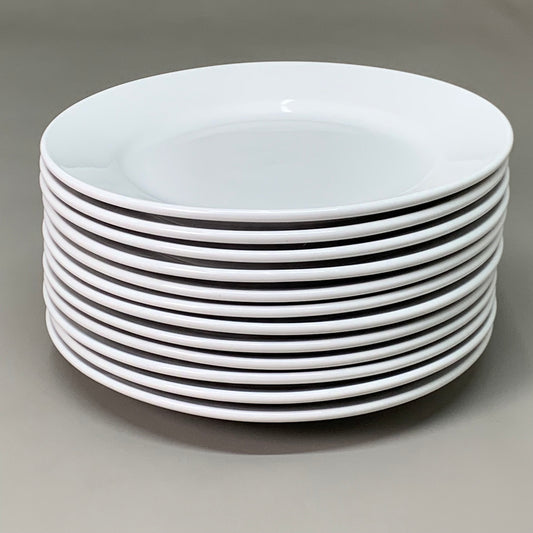 WORLD TABLEWARE (1 DOZEN) Porcelain 11" Wide Rim Plate White 840-440R-11