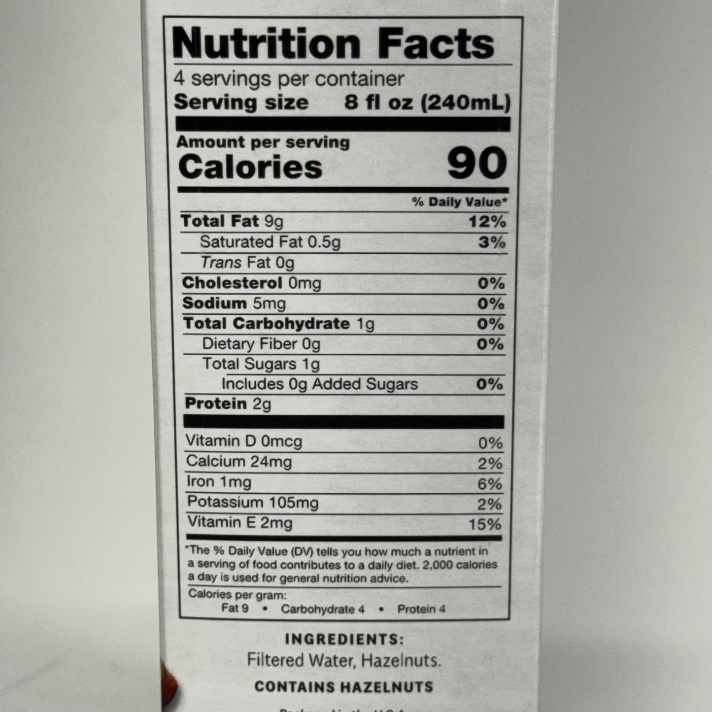 ELMHURST (6 PACK) Milked Hazelnut Unsweetened 32 fl oz. BB 10/26