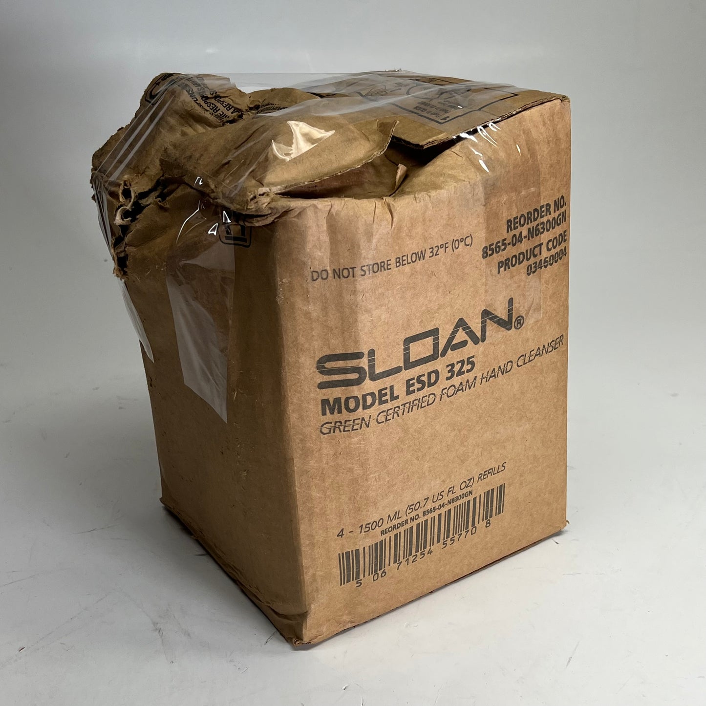 SLOAN  (4 PACK) Esd-325 Green Certified Foam Soap 1.5L Bottles Clear 03460004