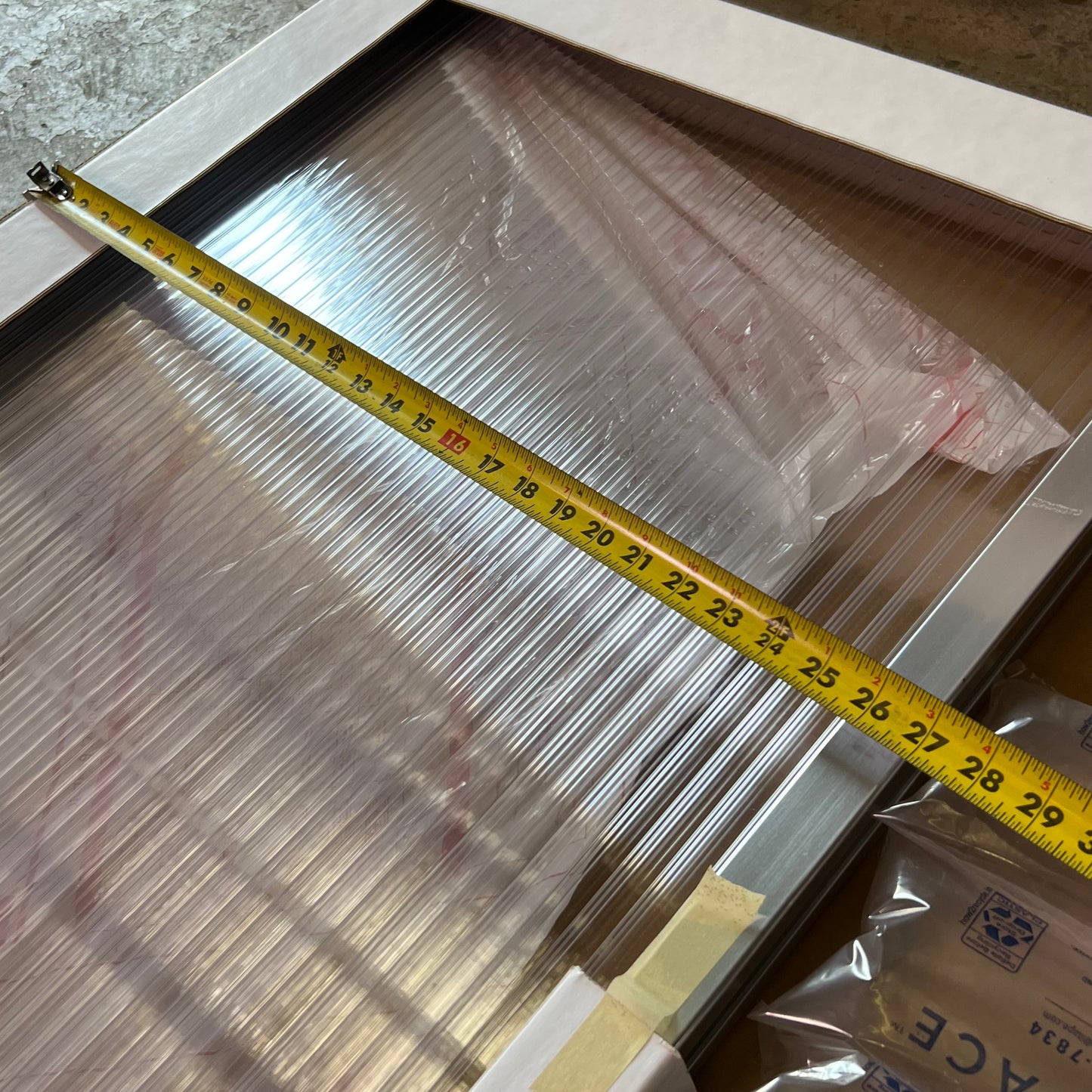 VERSACE PORTA Hush Screen Door Charcoal 6" x 6" Gray WO138657