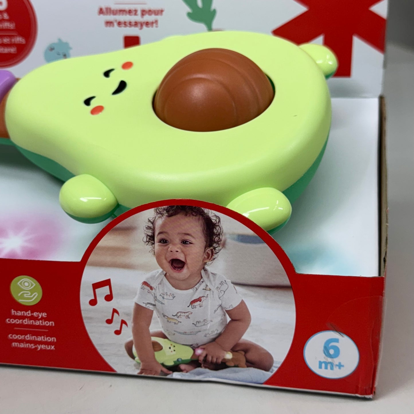 SKIP HOP Baby Musical Toy Farmstand Avocado Rock-A-Mole Guitar Ages 6m+ 305409