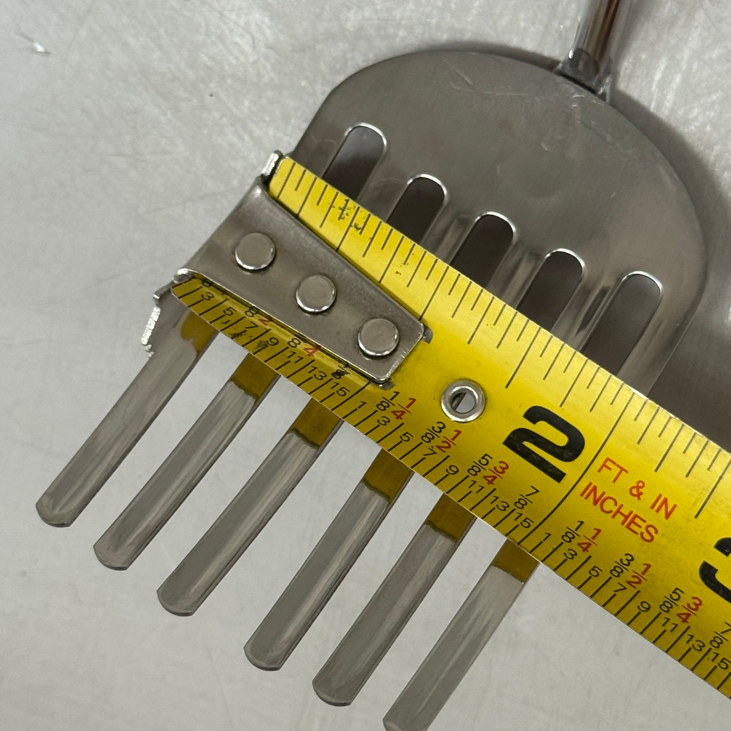 RSVP (2 PACK) Stainless Steel Fantastic Food Fork 10"x2" Black