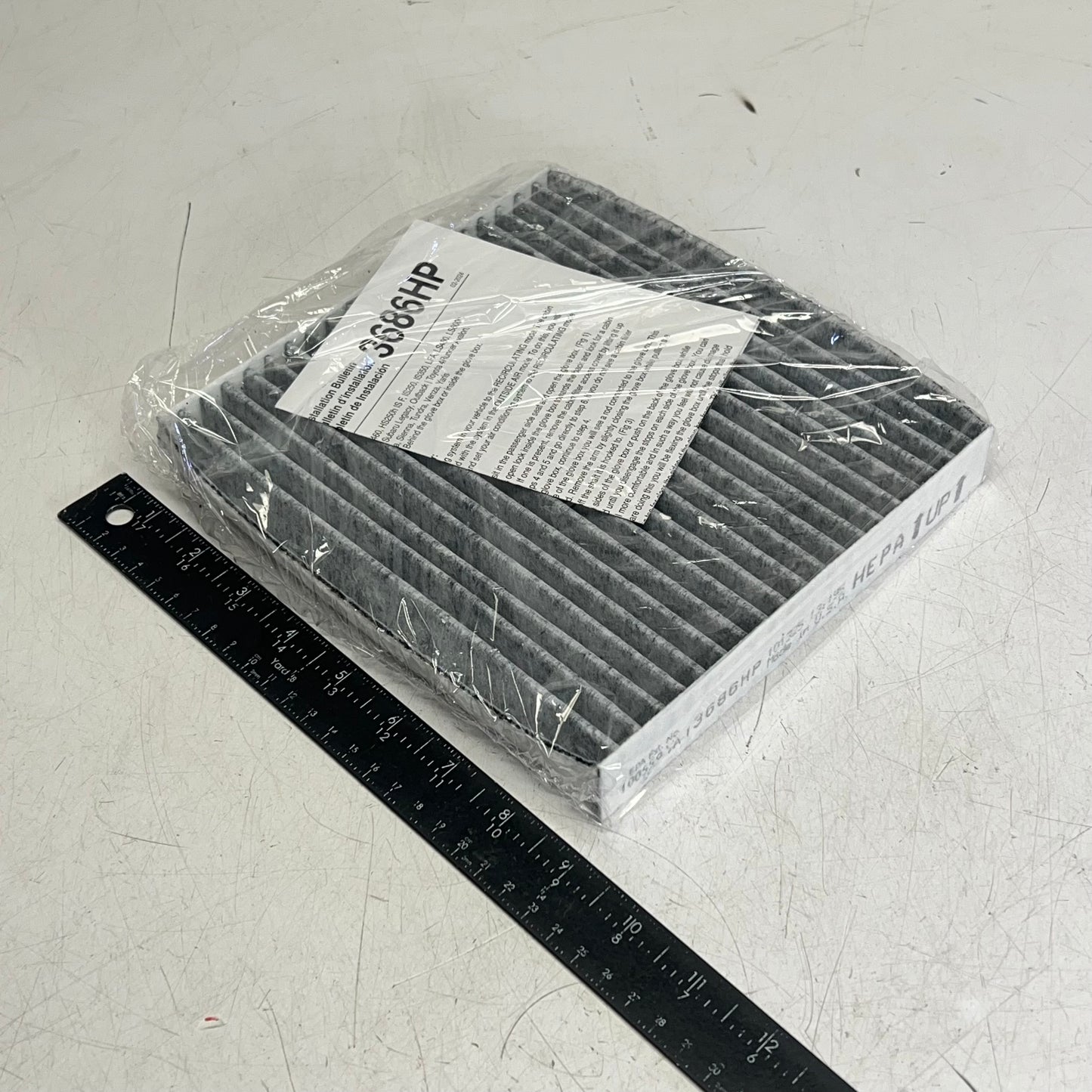MICROGARD HEPA Premium Cabin Air Filter  8-7/16"x7-5/8"x1-1/8" 3686HP C