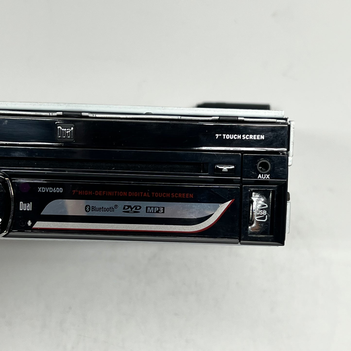 DUAL Refurbished Av Dvd Receiver  7" Fits 1 DIN Dash Opening Black XDVD600