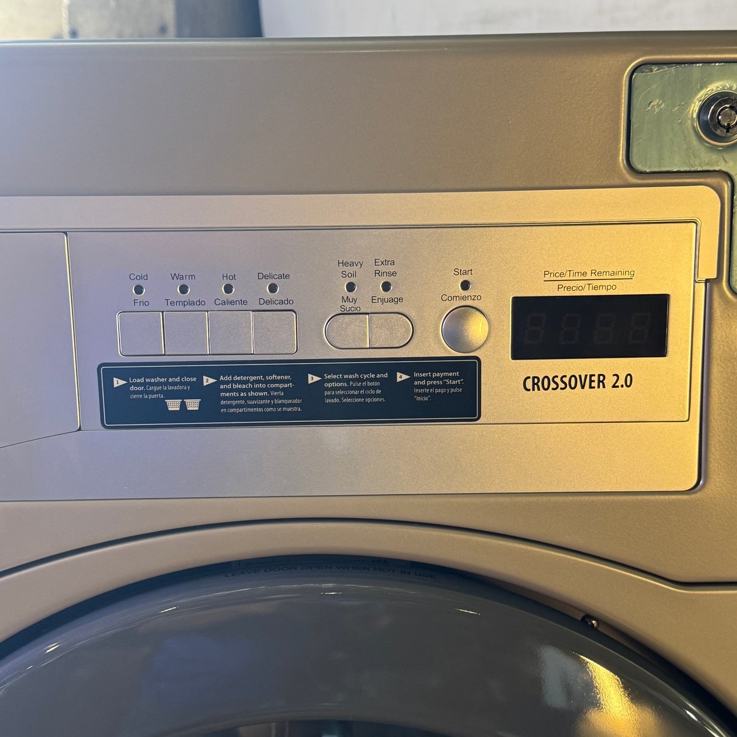 LAUNDRYLUX Commercial Laundry, Front Load Washing Machine Sz 27"W x 30"L x 45"H, WHLFP817MC2CW2
