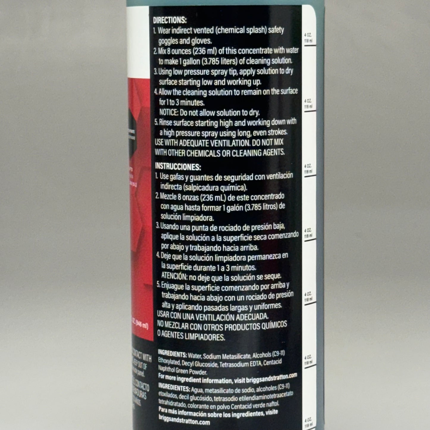 BRIGGS & STRATTON House & Siding Cleaner (3-PK) 32 oz Surface Pressure Wash Concentrate MPN 6833