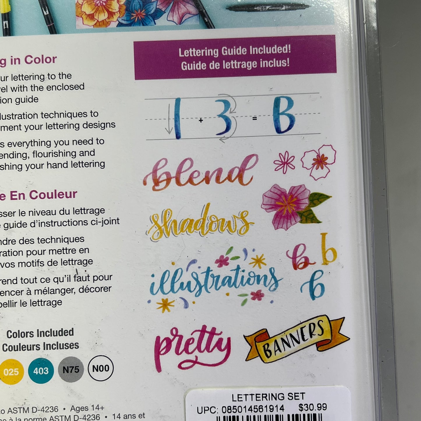 TOMBOW Updated “Lettering In Color” Set For Lettering Design 10 Piece 15257