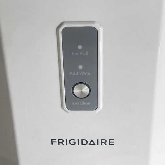 ZA@ FRIGIDAIRE Countertop Nugget Pellet Ice Maker Self Cleaning White (As-Is - Return)