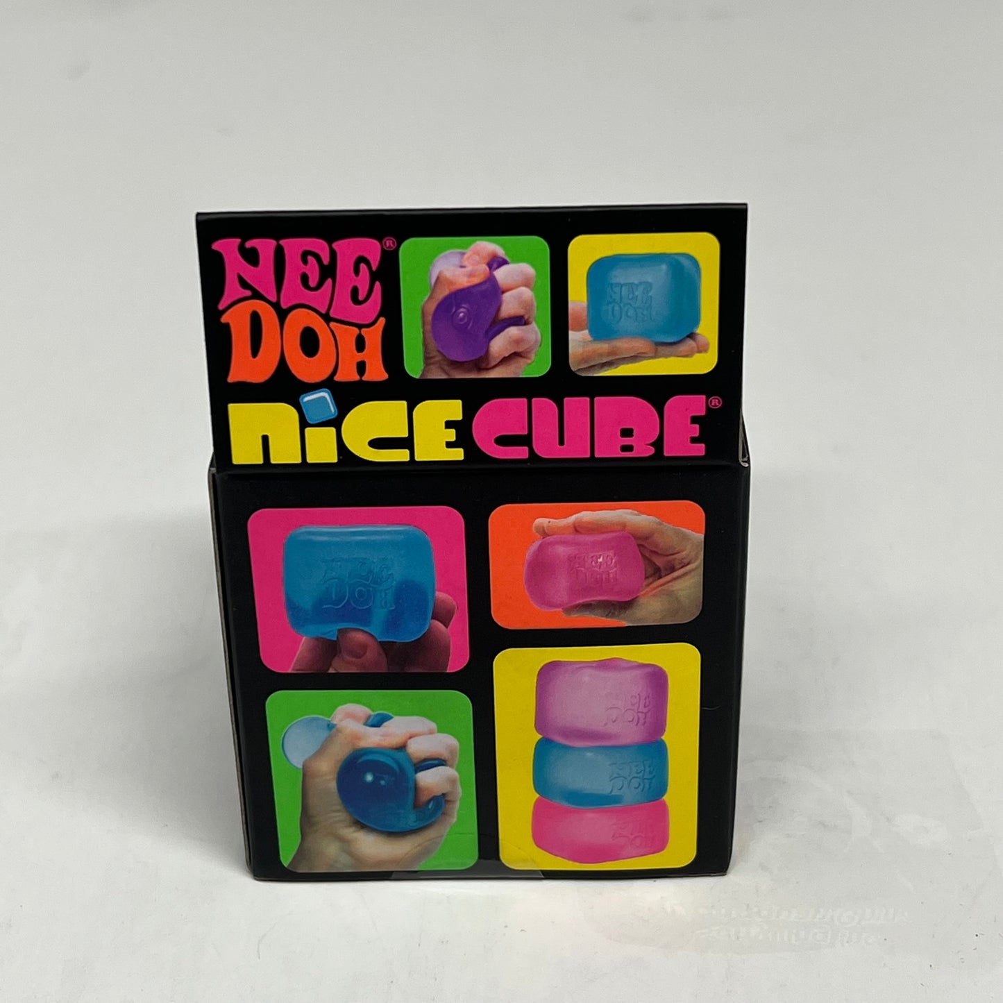 NEE DOH (2 PACK) Nice Cube Super Solid Squish Collectable 2.25" Blue 25362HY