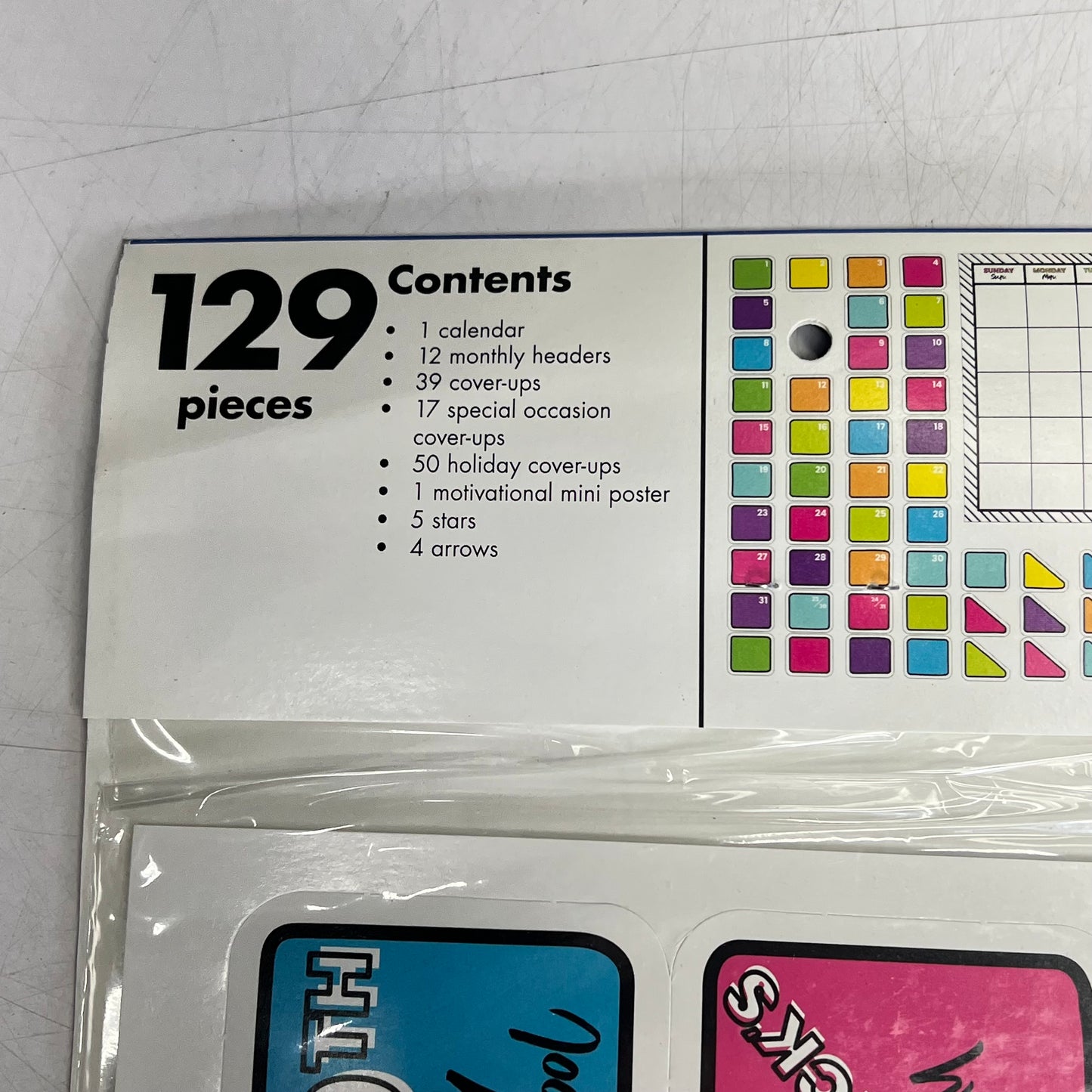 CARSON DELLOSA (2 PACK) Kind Vibes Calendar Bulletin Board Set 129 Pieces