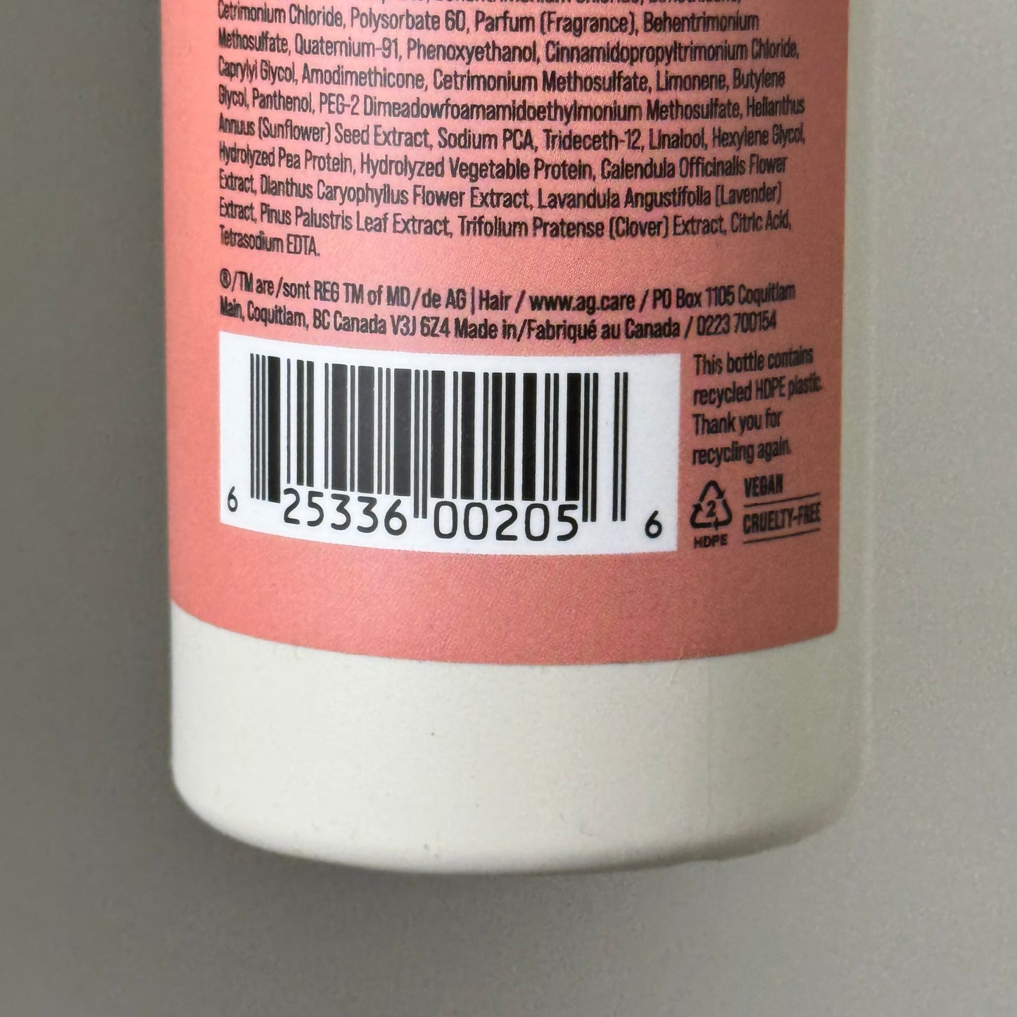 AG CARE Colour Savour Protecting Conditioner Preserves Vibrancy 8 fl oz 100116