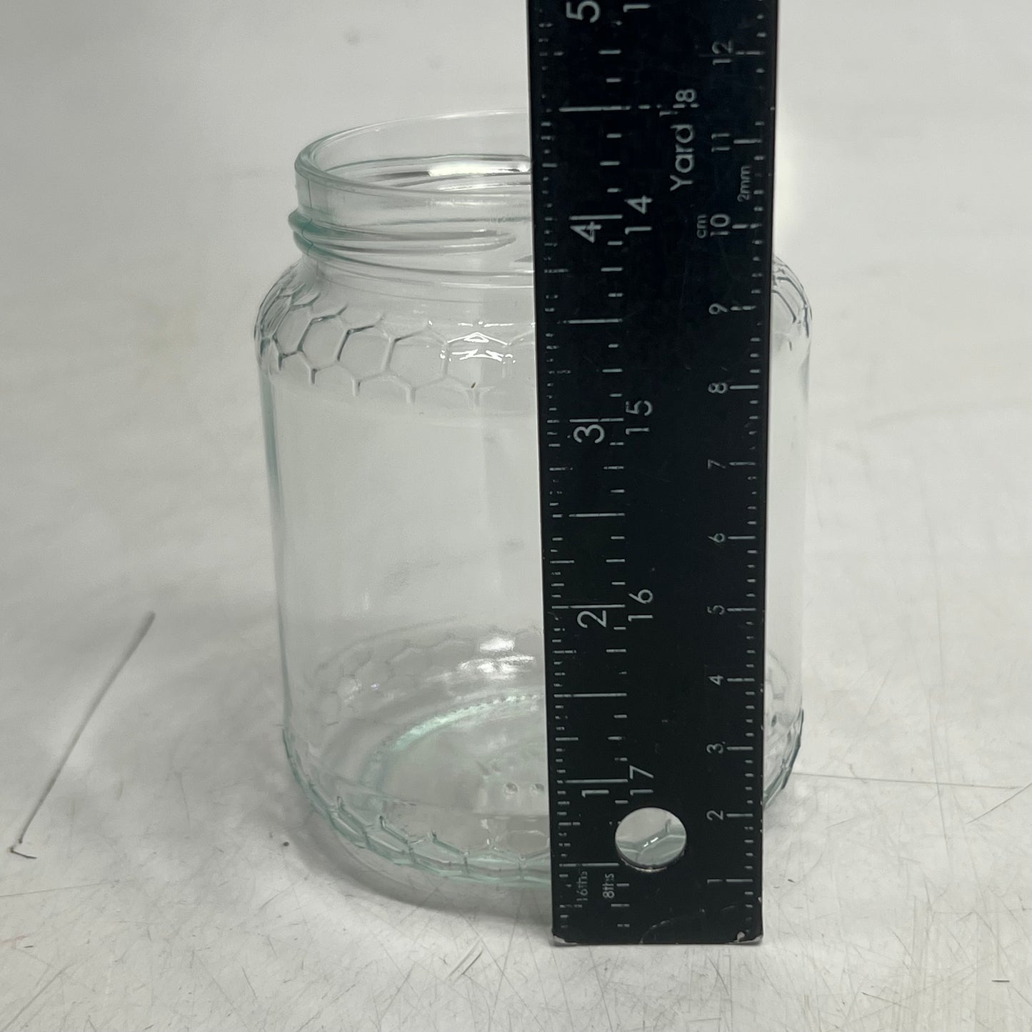ZA@ GLASS VERRE (12 PACK) Round Glass Honey Jar 13 oz. Clear A