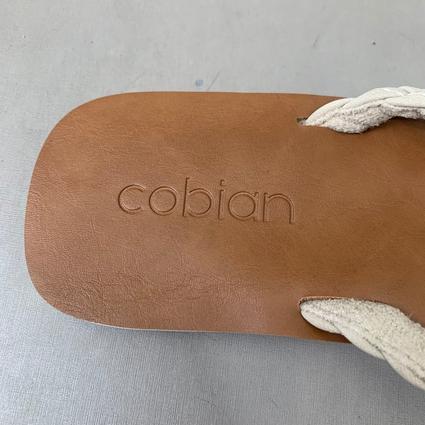 COBIAN Braided Pacifica Sandals Women's SZ 10, EU 41 Cream BBP23-110-10