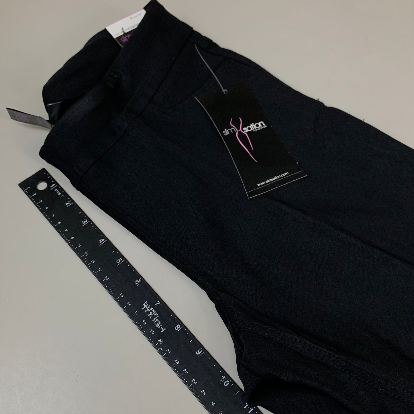 MULTIPLES Ankle Pant  Petite Women's Sz 6 Black M30719PM