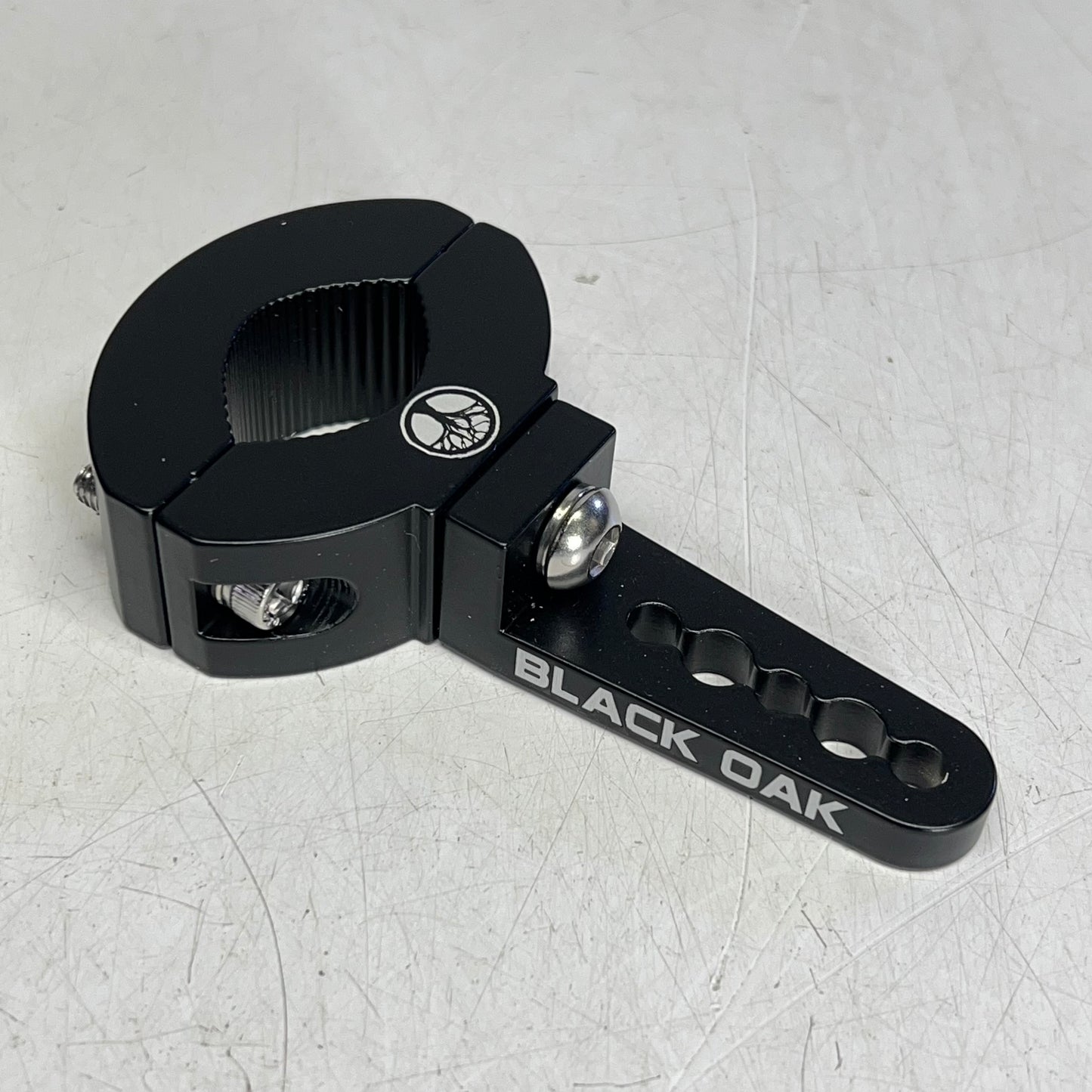 BLACK OAK LED Aluminum Universal Adjustable O-type Mounting Brackets Small Black