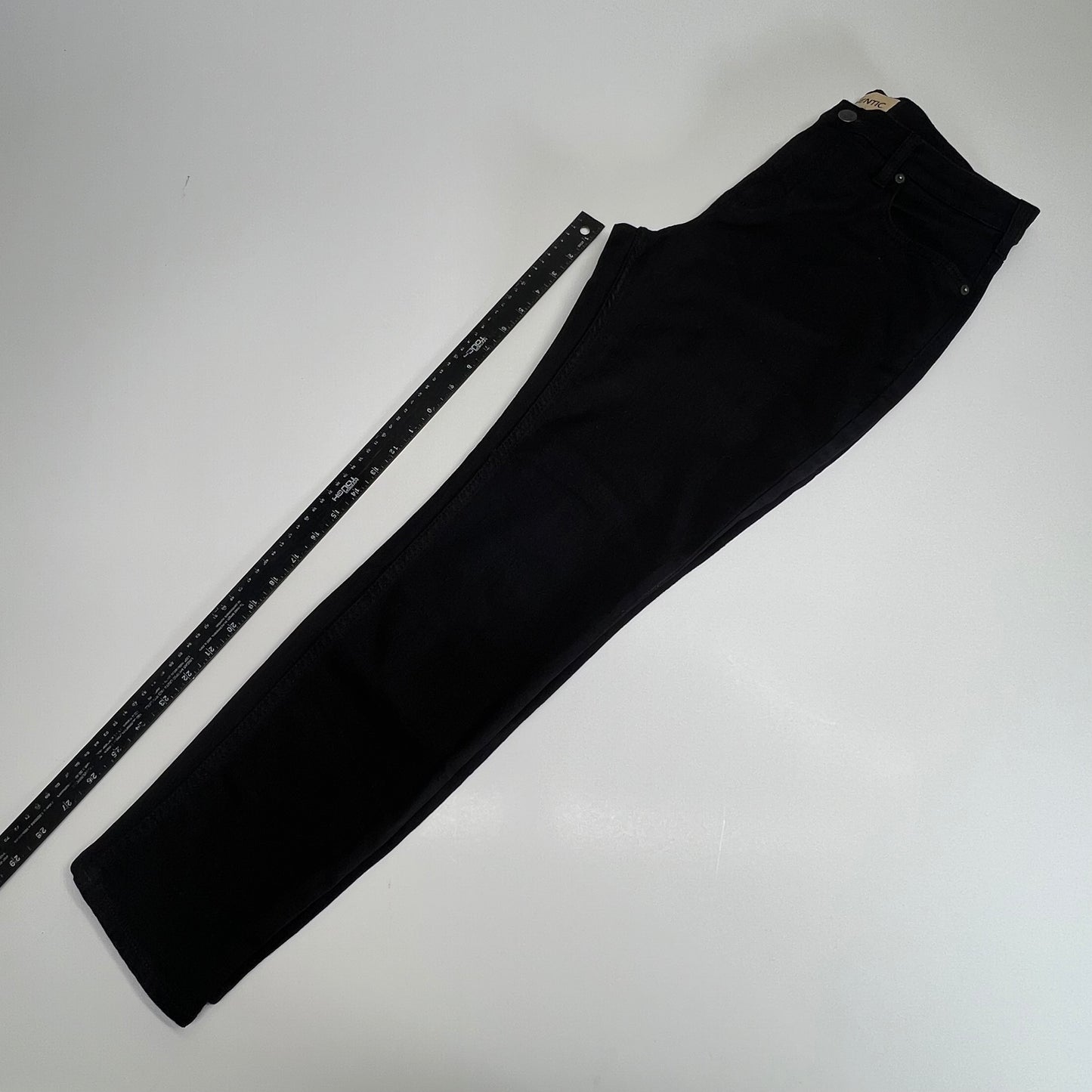 SILVER JEANS CO The Curvy High Skinny Women's Sz 14/29 Black LA94108AB510