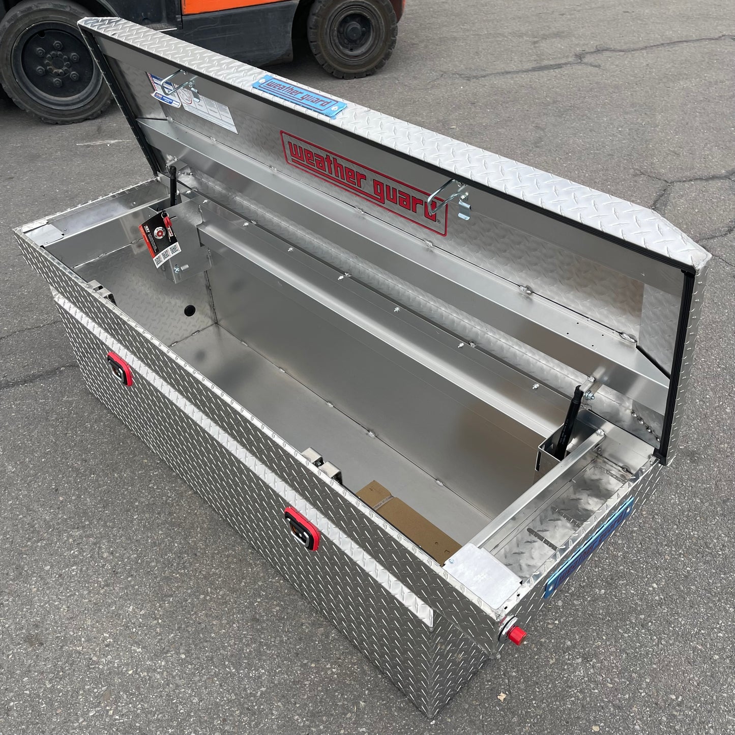 ZA@ WEATHER GUARD Saddle Box, 15 cubic ft, Aluminum 123-0-04