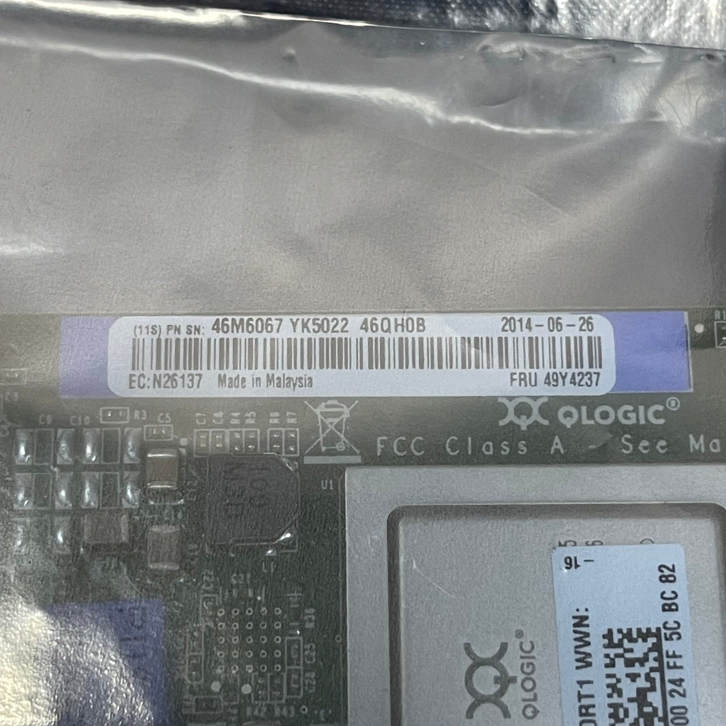 IBM QLogic 4GB Fiber Channel Expansion Card Dark Green QMI2572-IBM-SP