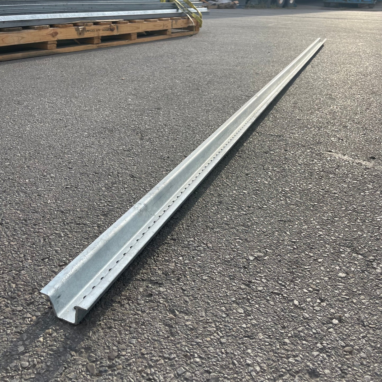 Z@ UNBRANDED U Channel Sign Posts 14 ft Galvanized Steel