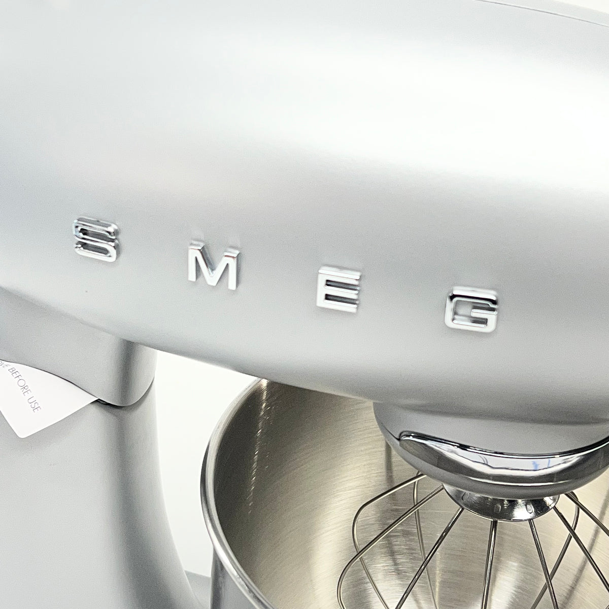 SMEG Kitchen Stand Mixer Full Color 50's Style 600w Glossy Silver SMF03PBEU