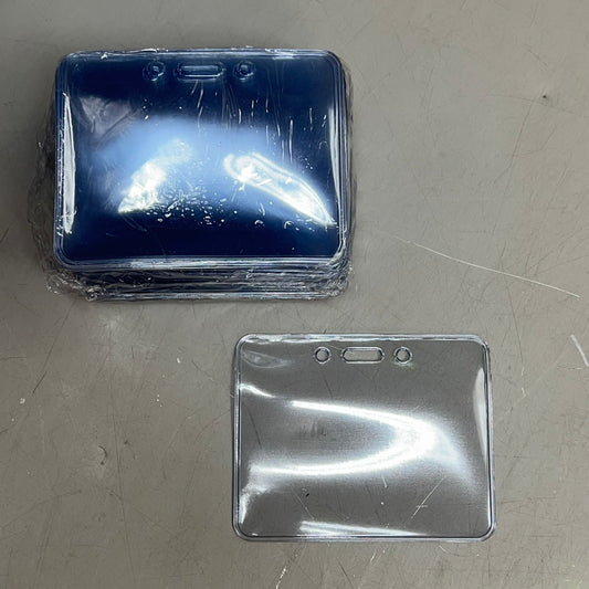 ZA@  ADVANTUS  (50 PACK) Proximity Badge Holders 3.375"x2.375" Clear 75450
