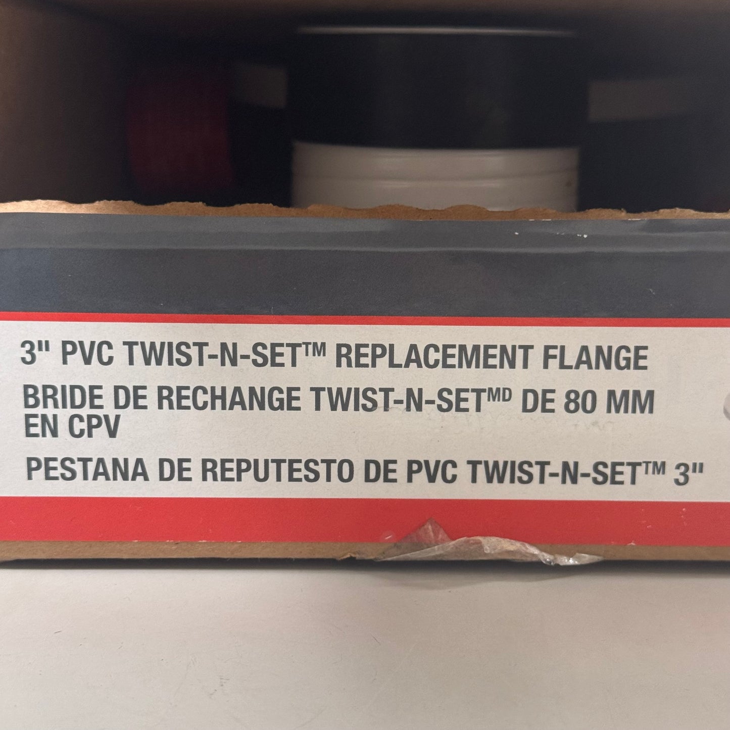 OATEY (2 PACK) 3" PVC Twist-N-Set Replacement Flange 43654