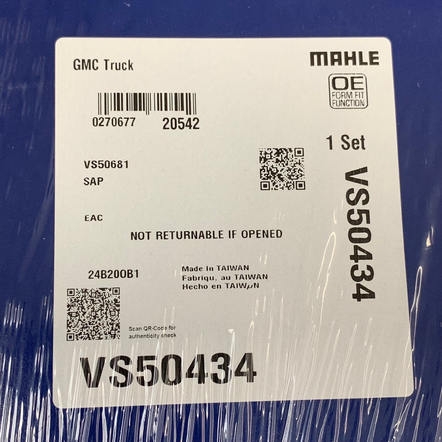 MAHLE Engine Valve Cover Gasket for Chevy VS50434