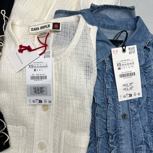 ZA@ ZARA SRPLS Lot Of Assorted Clothing Tops & Bottoms Women's Sz XS & S Multicolor