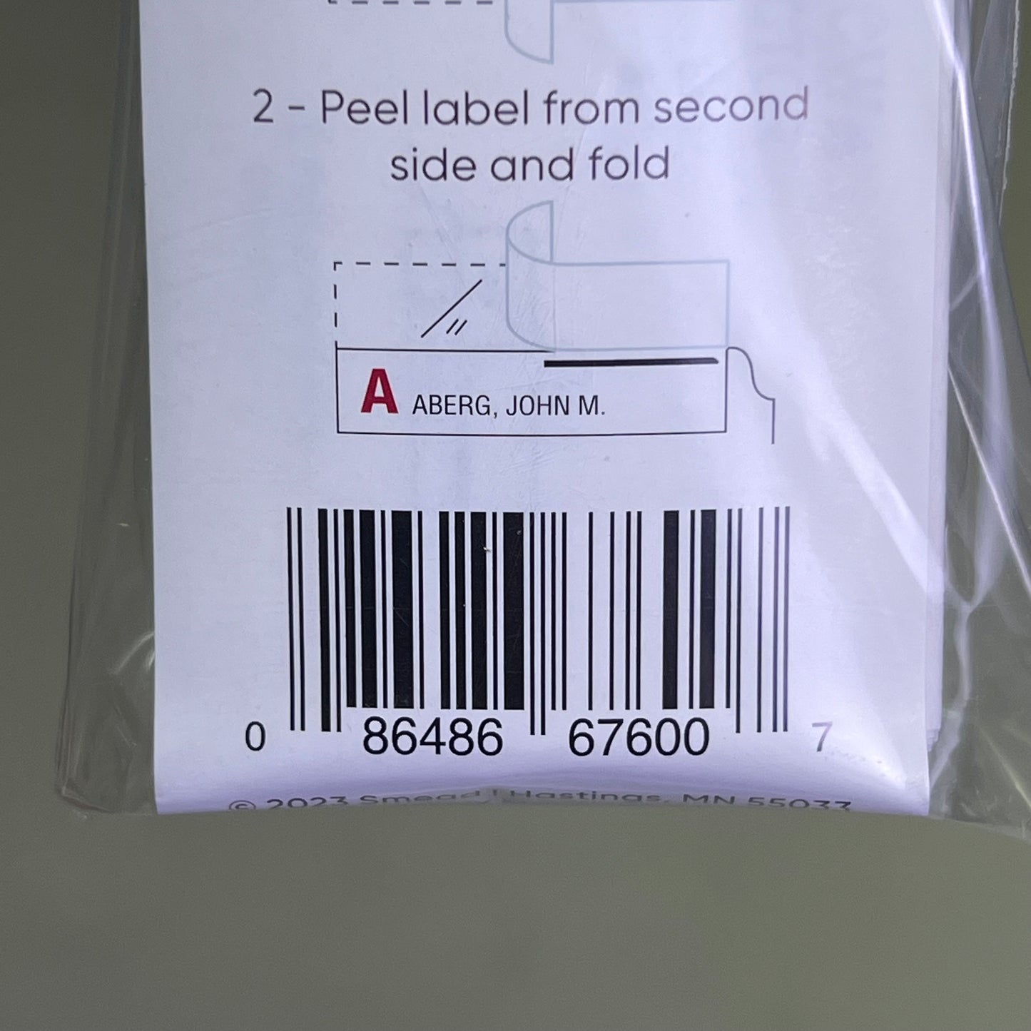 SMEAD (500 PACK) Seal & View Label Protectors 3-1/2" x 1-11/16" Clear  67600