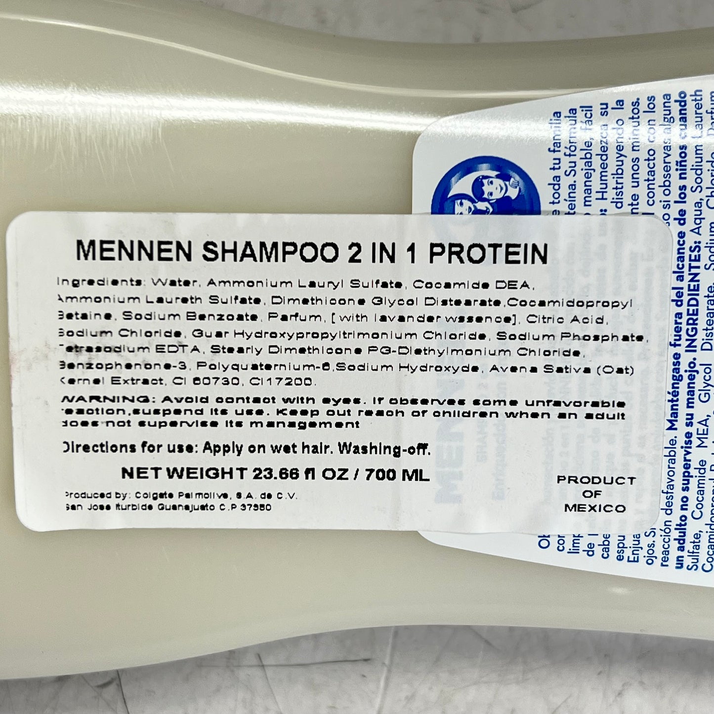 MENNEN (2 PACK) 2-in-1 Shampoo Strength & Manageability W/ Protein 700 ML PS0|076075