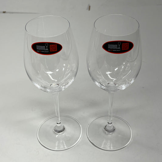 RIEDEL (SET OF 2) Vinum Sauvignon Blanc Crystal Wine Glasses Stemware 8.6" 13oz