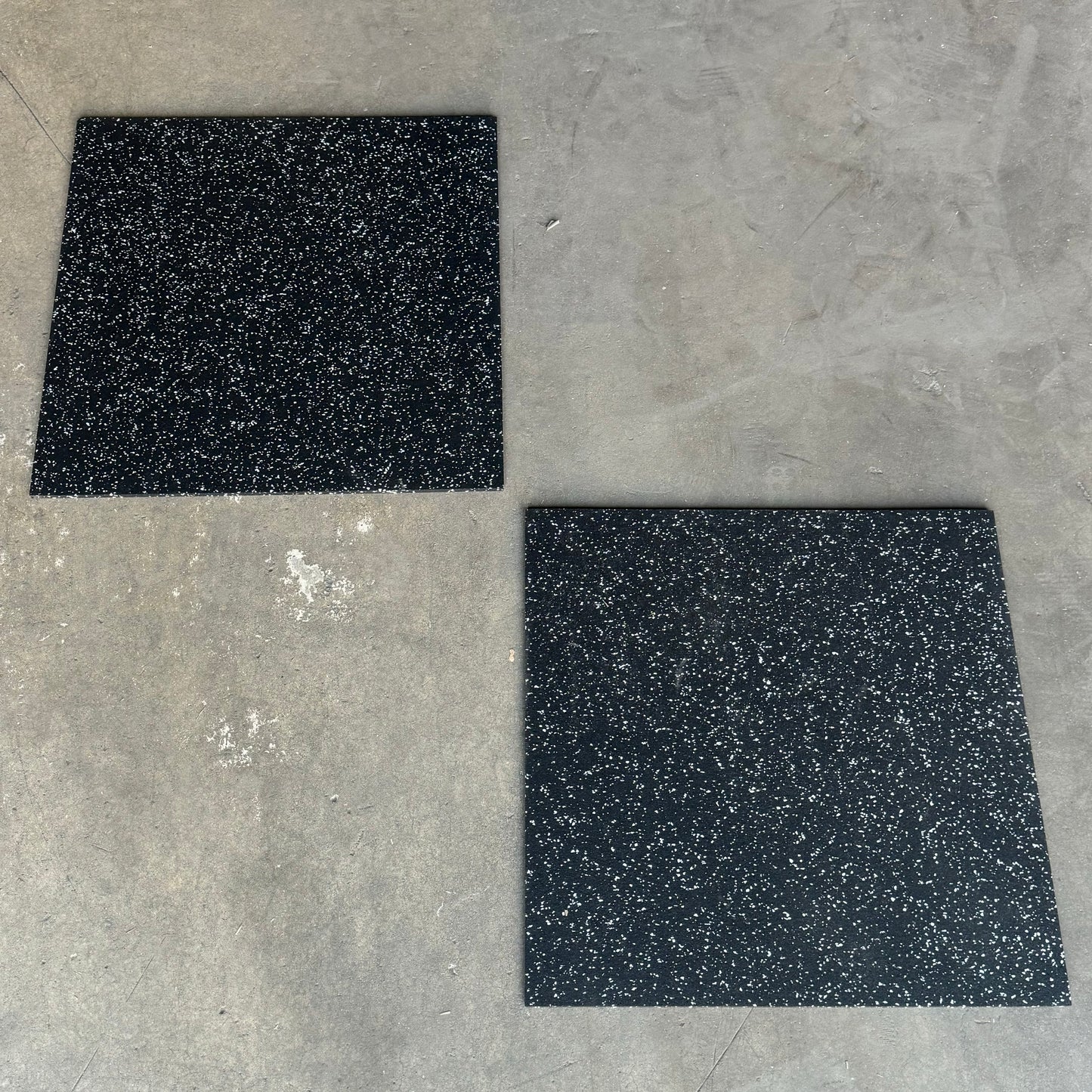 STANCE Rubber Gym Floor Matting (4 Pack) Sz 23” L x 23”W x 1/2” T Black