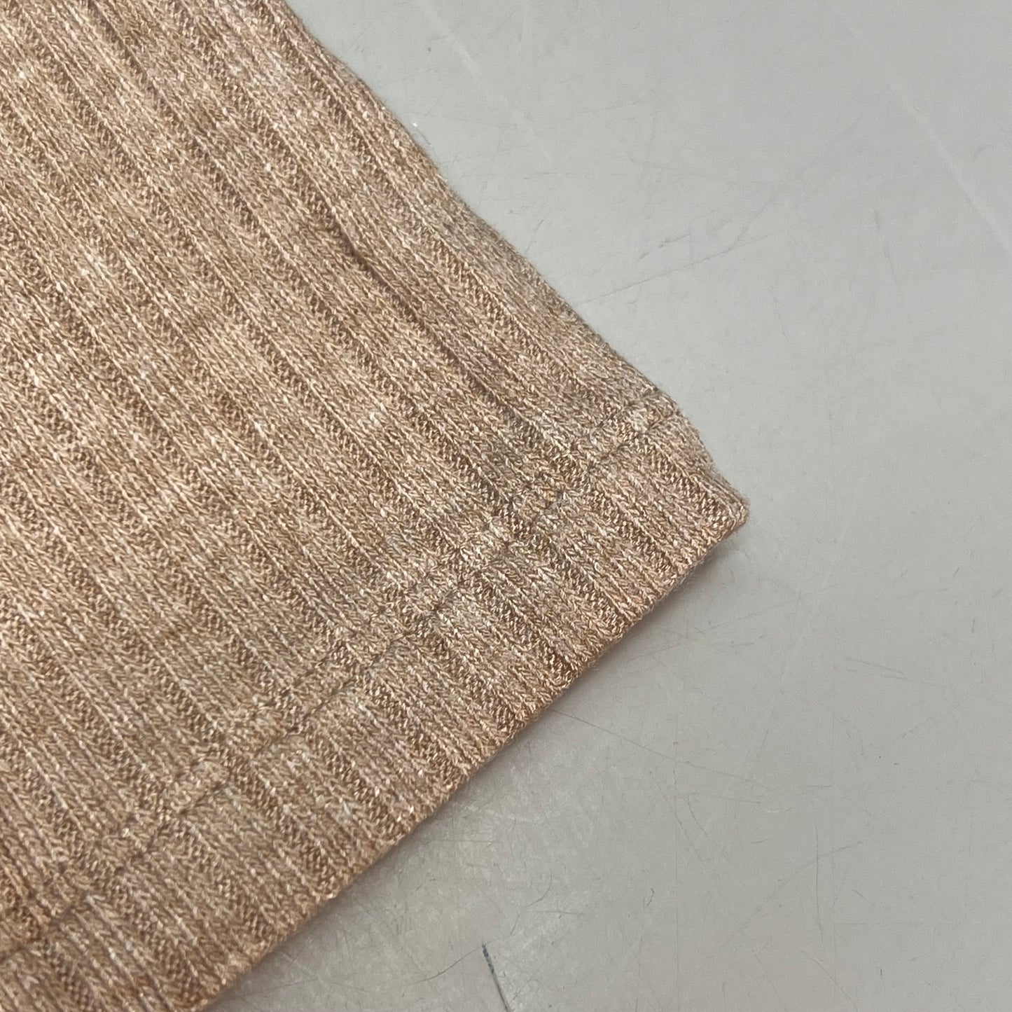 ZA@ WONDER NATION Twin Rib Bottom Girl Sz XS (4-5) Dark Latte Heather