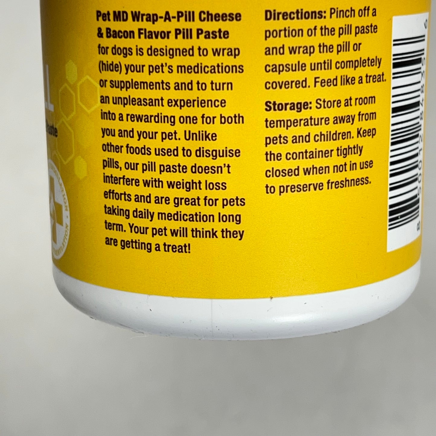 PET MD (2 PACK) Wrap A Pill Cheese & Bacon Flavor Paste For Dogs 8oz BB 09/27