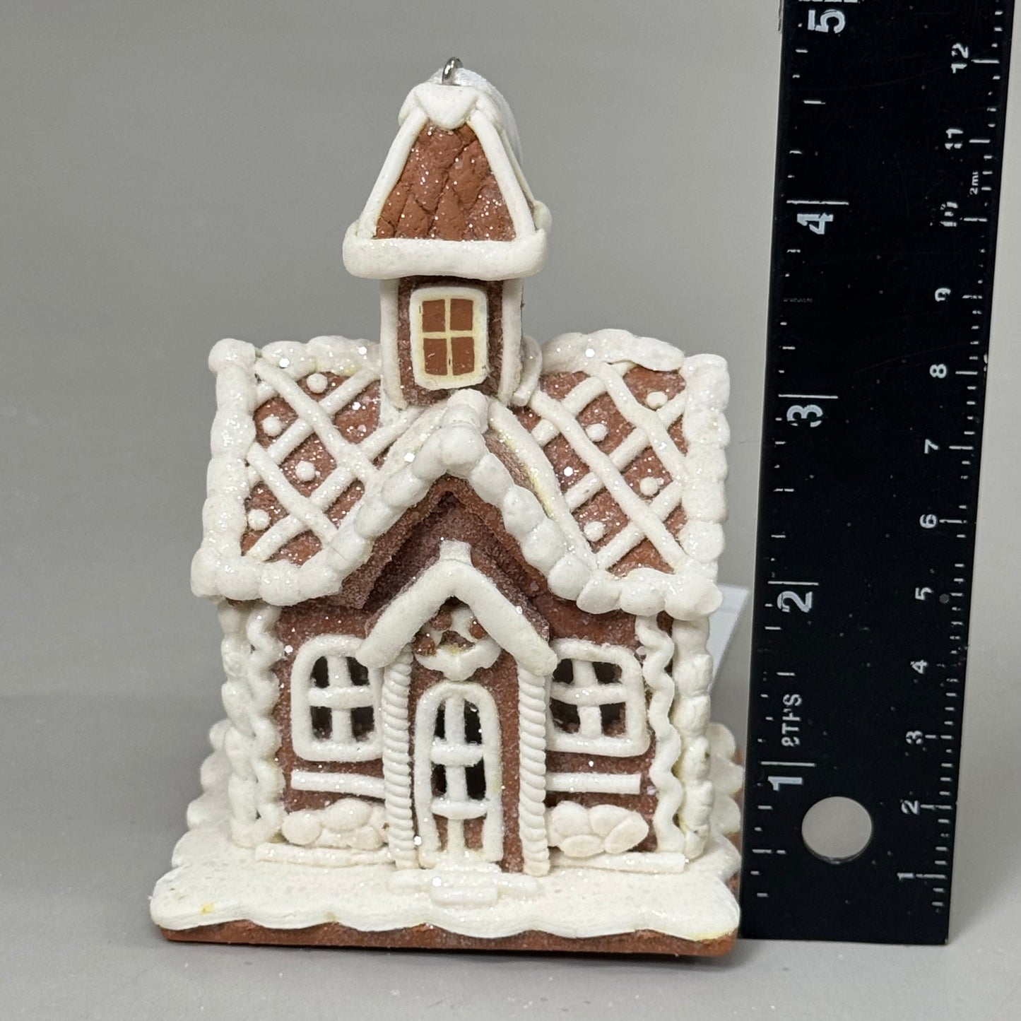 RAZ IMPORT (12 PACK) Assorted Lighted Gingerbread House Ornaments 4.25" 4416149