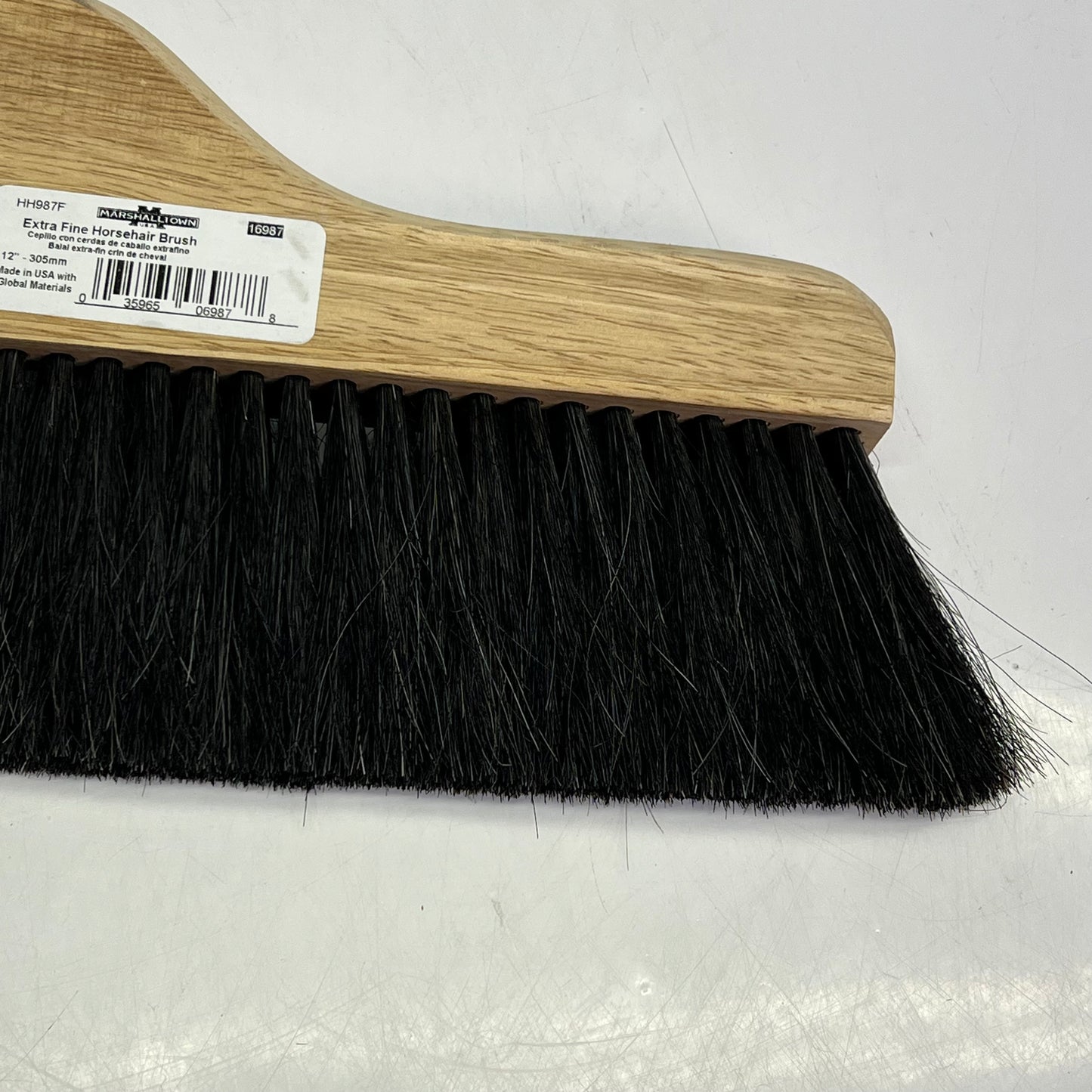 MARSHELLTOWN Offset Handle Brush Extra Fine Horsehair 12" HH987F 16987