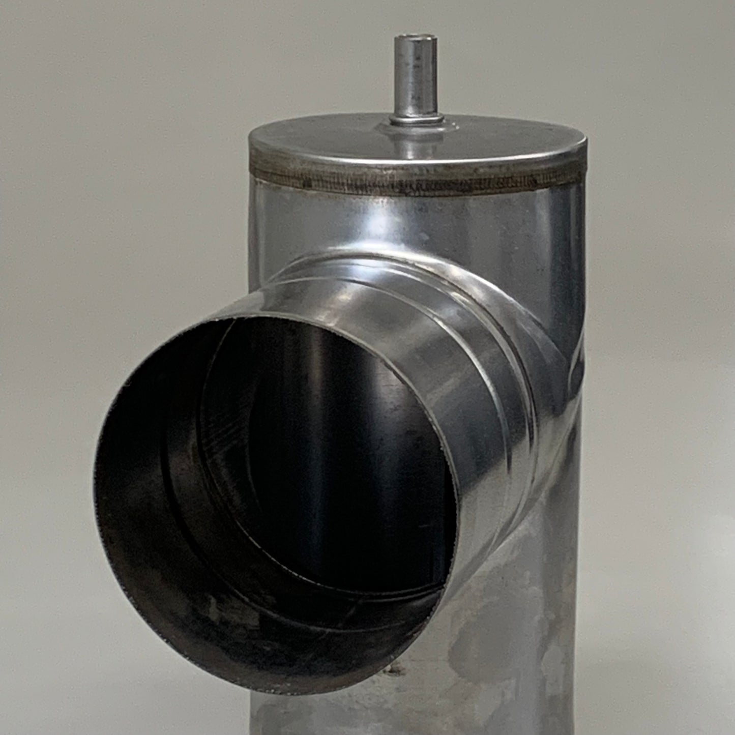 Z-FLEZ Z-Vent Condensation Drain Single Wall UL Tested 4" Dia Silver 2SVEVWCF04