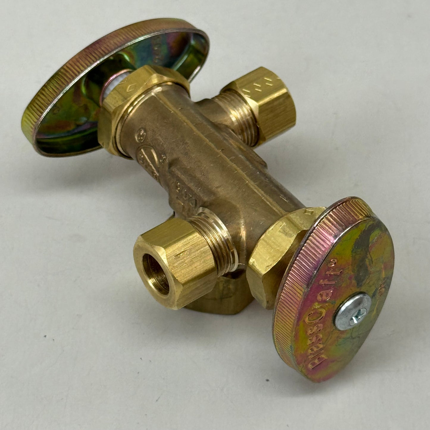 BRASSCRAFT  Dual Shut Off Outlet Stop 1/2" NOm CMP In X 3/8" OD COMP CR1901DVXR