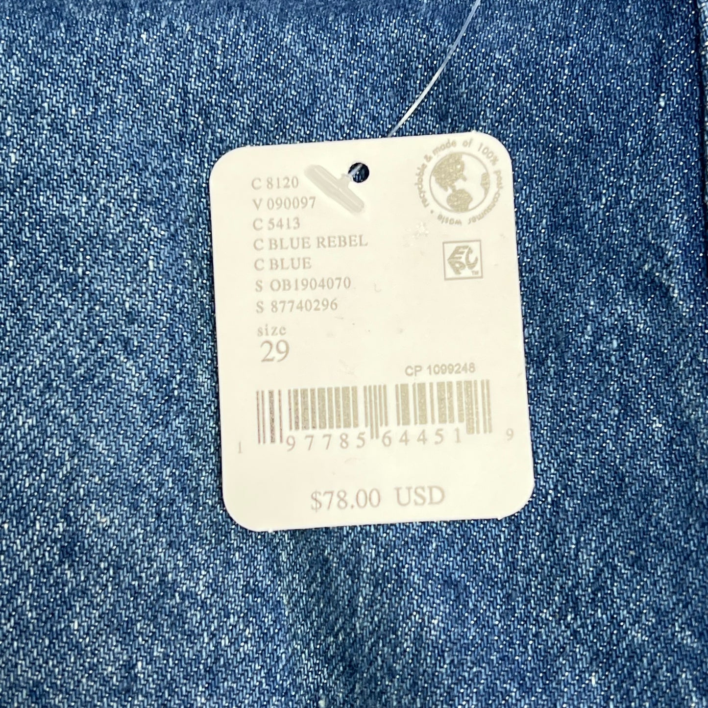 FREE PEOPLE  Gallivanting Peekaboo Skort Women's Sz 29 Blue Rebel OB1904070