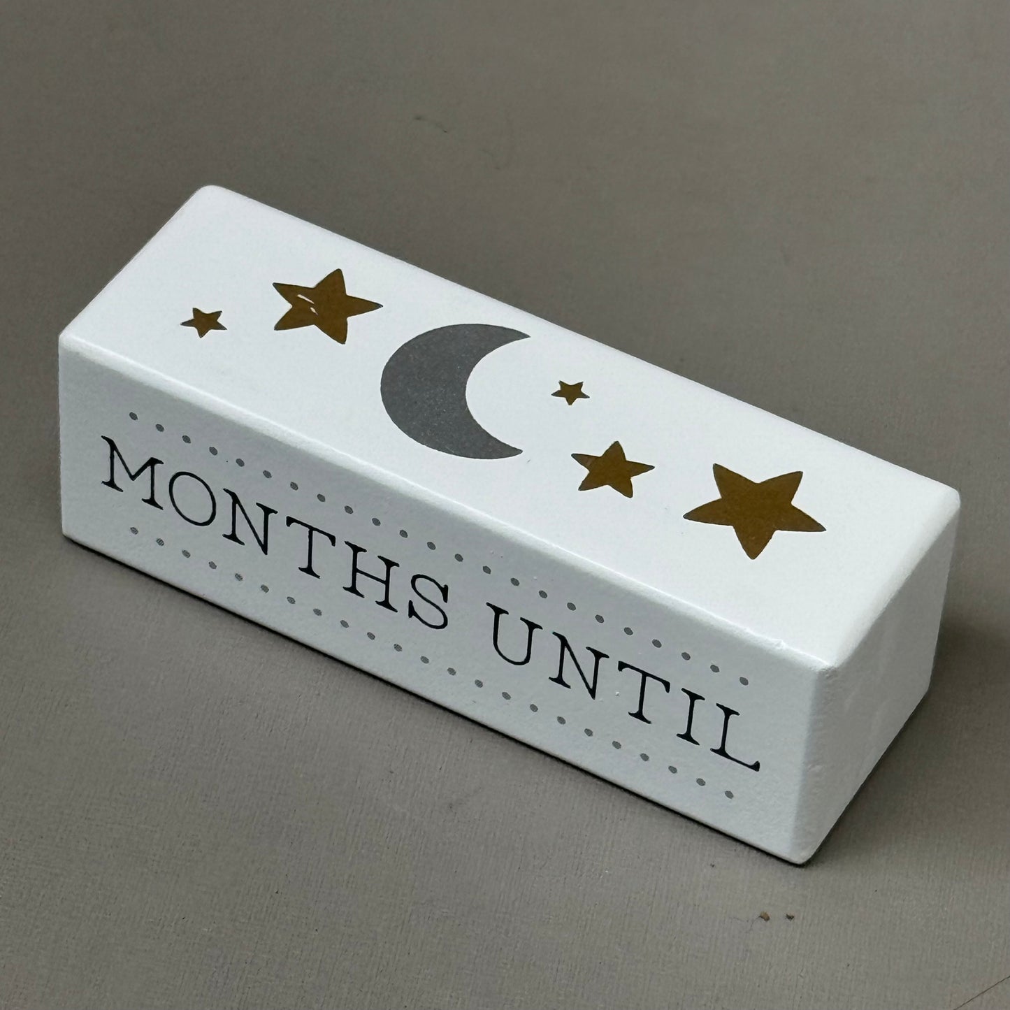 MALDEN International Designs Baby Countdown Blocks White