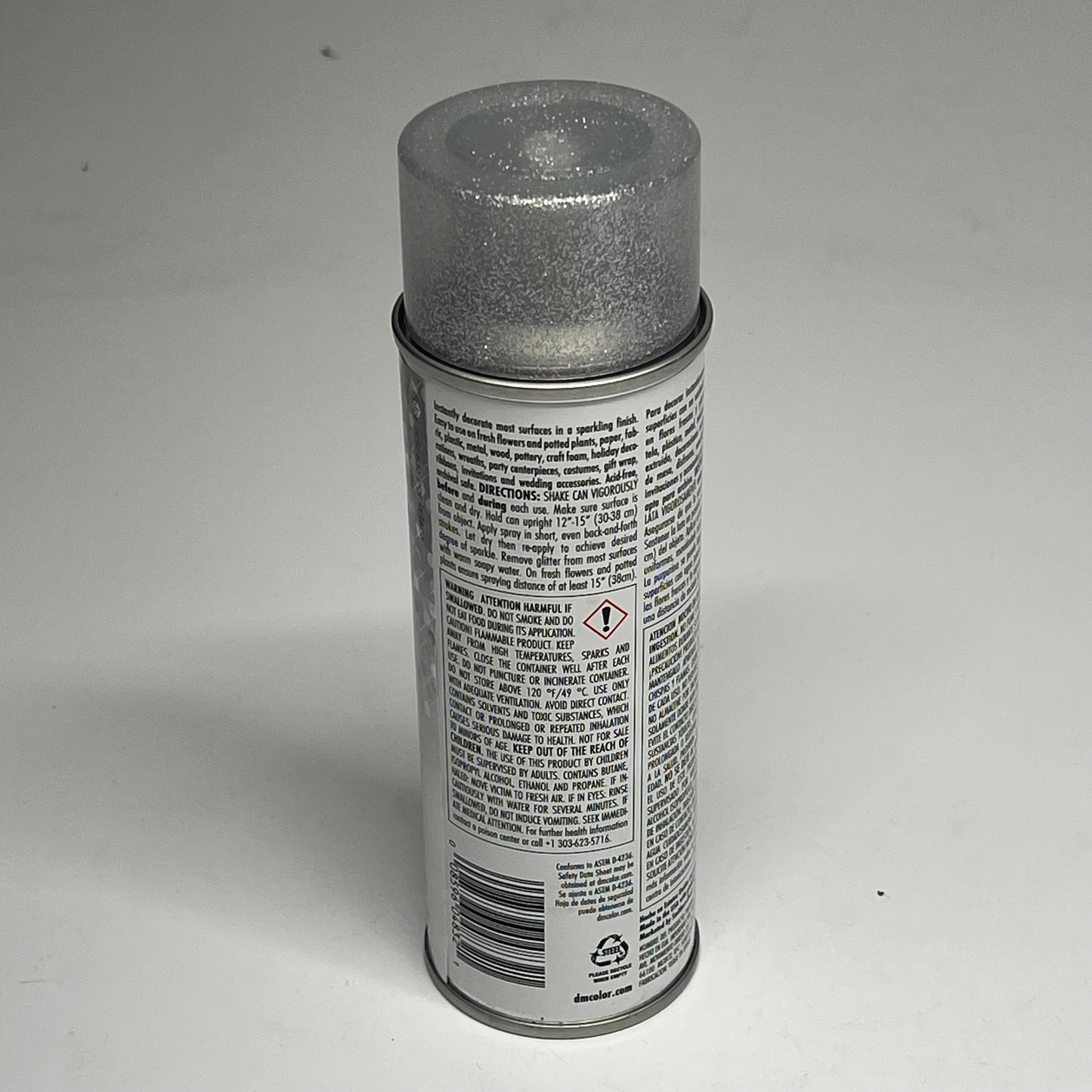DESIGN MASTER (2 PACK) Glitter Spray Instant Sparkle Quick Dry 5.5oz Silver 832