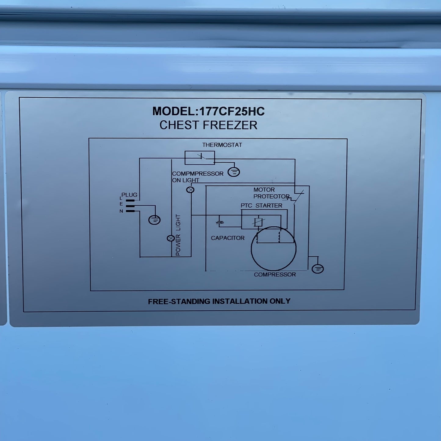 GALAXY Commercial Chest Freezer 78”x32”x27” White 177CF25HC