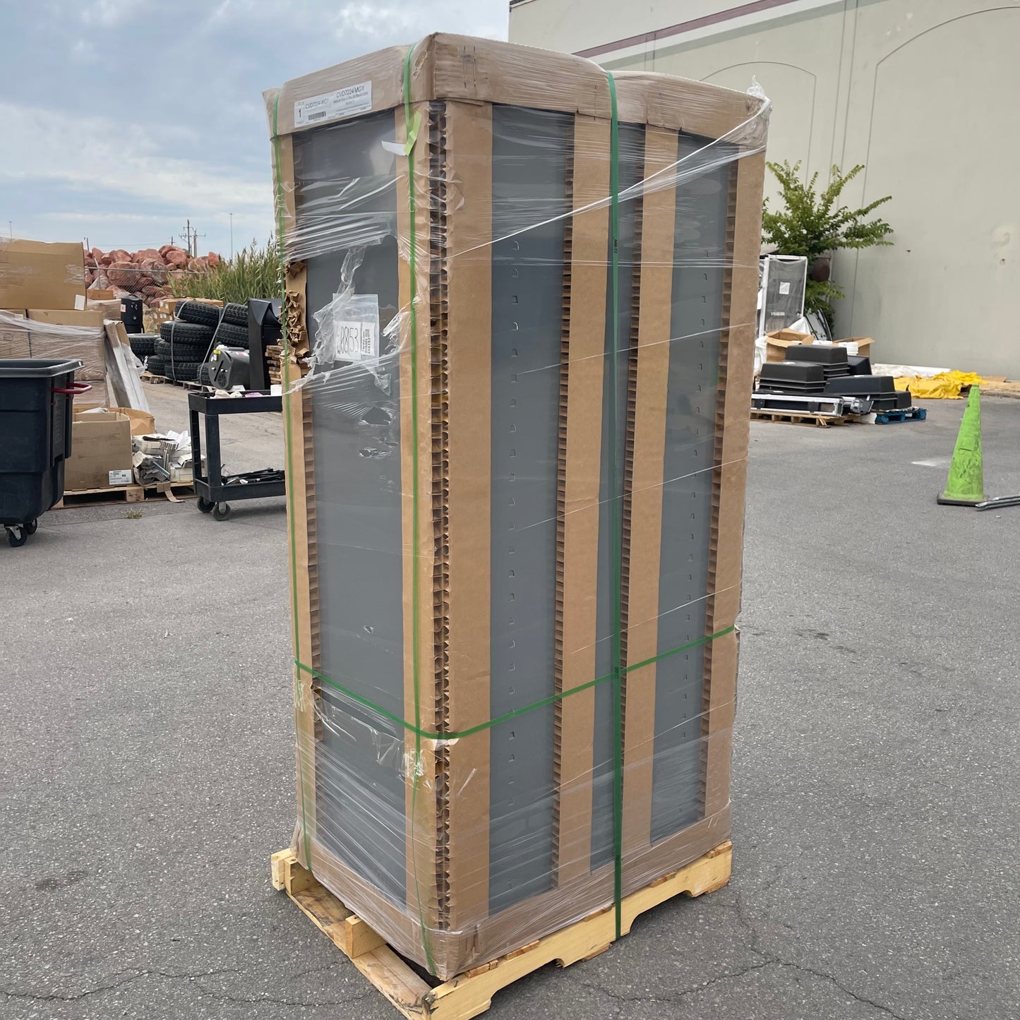 TENNSCO C-Thru Standard Storage Cabinet 24"x36"x72" Grey CVD7224-MGY