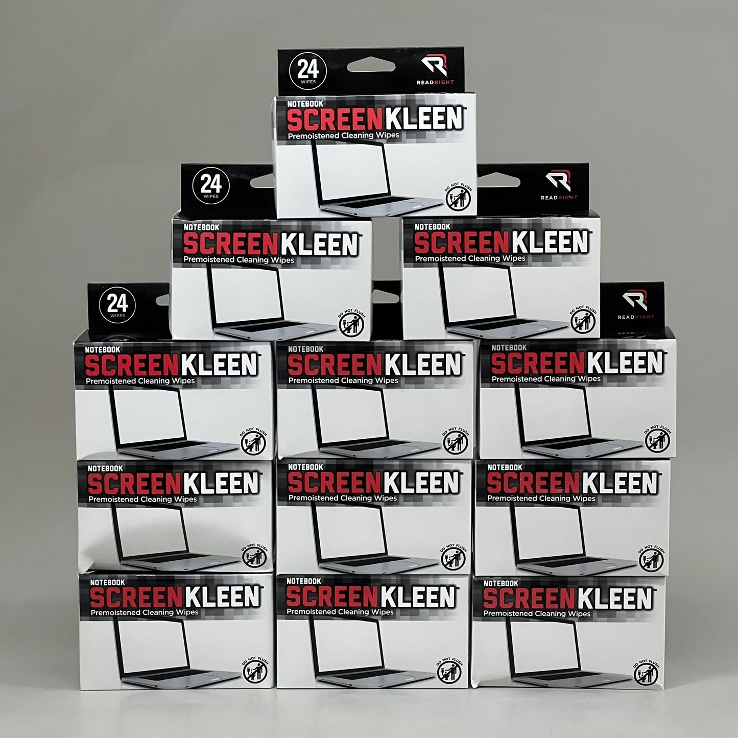 ADVANTUS NOTEBOOK (12 Pack) Screen Cleaning Pads Box Of 24 White 054915002543