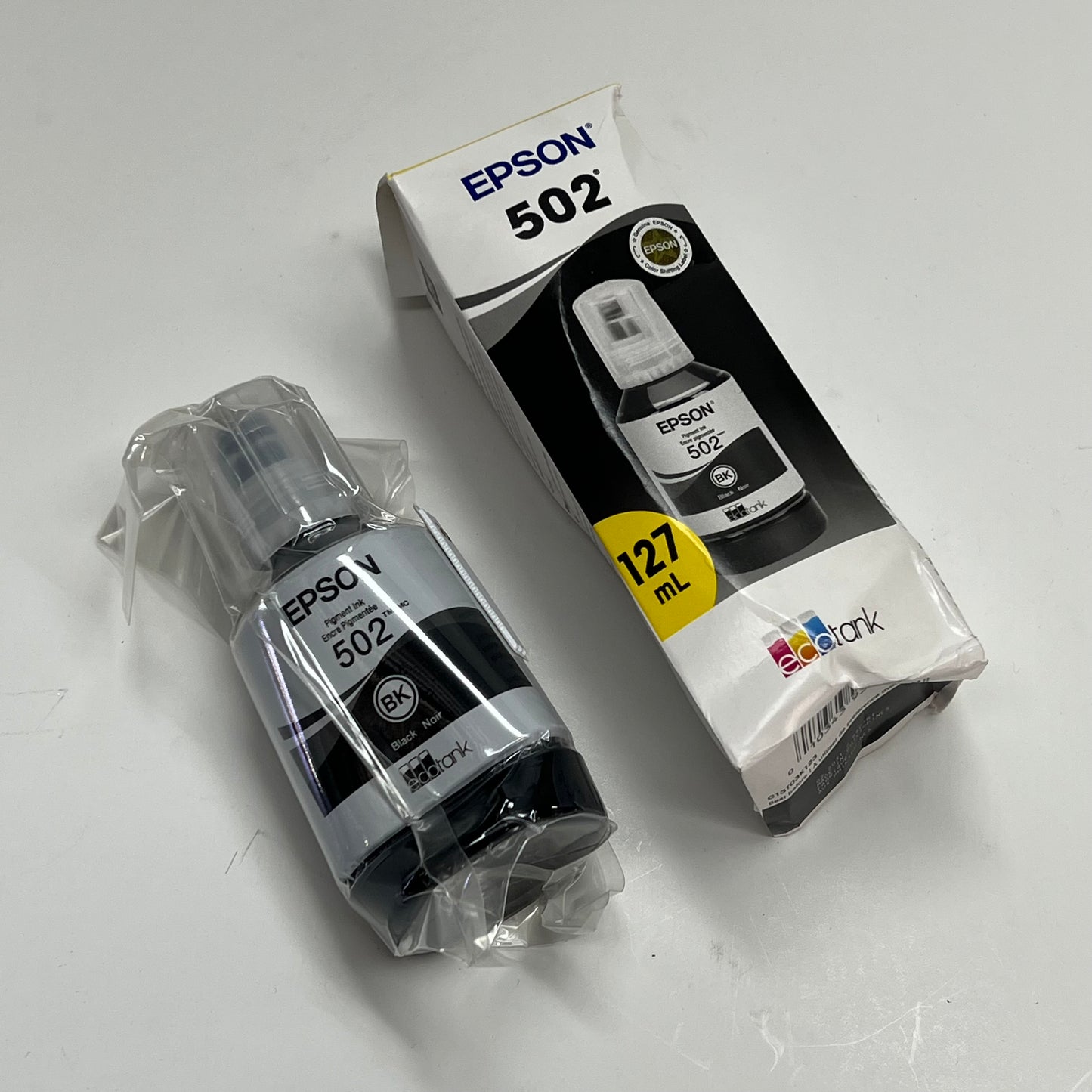 EPSON Standard Yield Ink Bottle/Cartridge For Eco Tank 127 ML 502 Black T502120