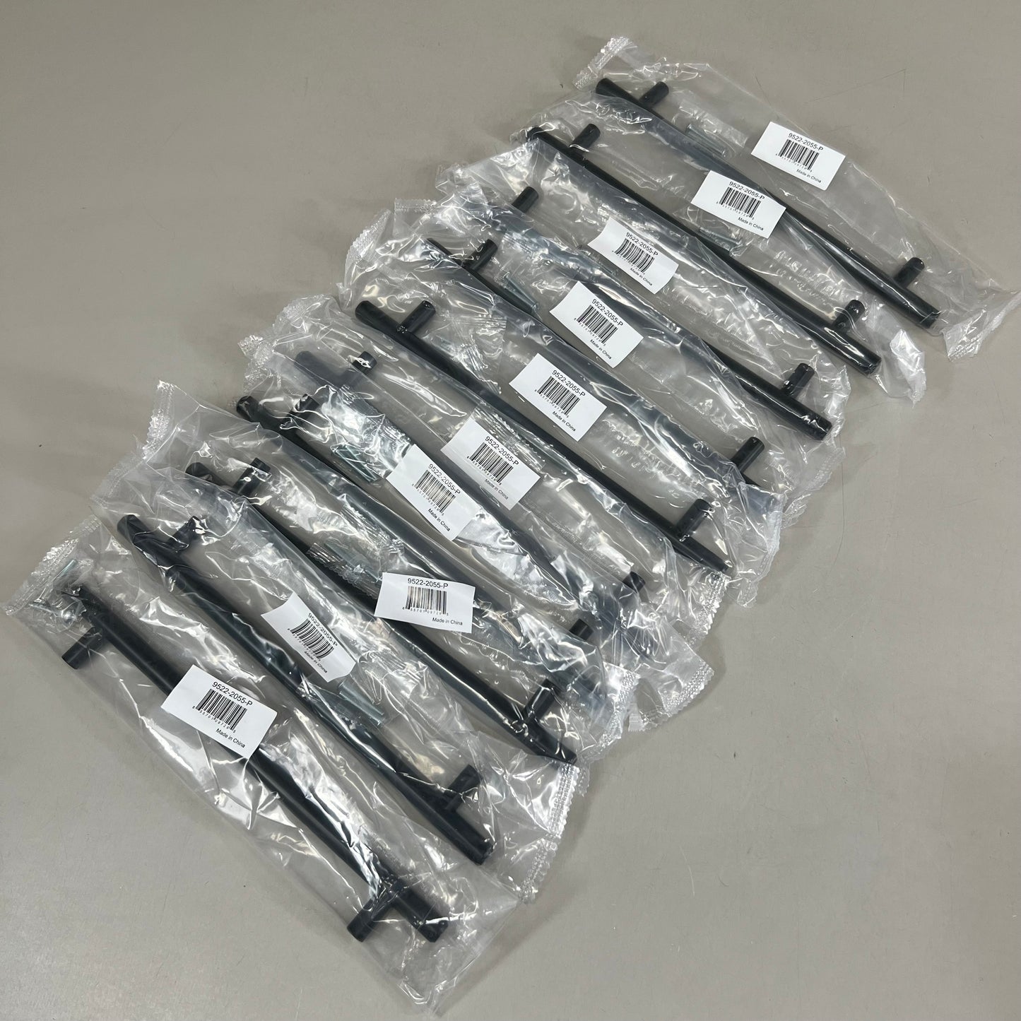 BERENSON (10 Pack) Cabinet Bar Pulls 9 15/16"x1/2"  Black 9522-2055-P (New Other ( See Images))