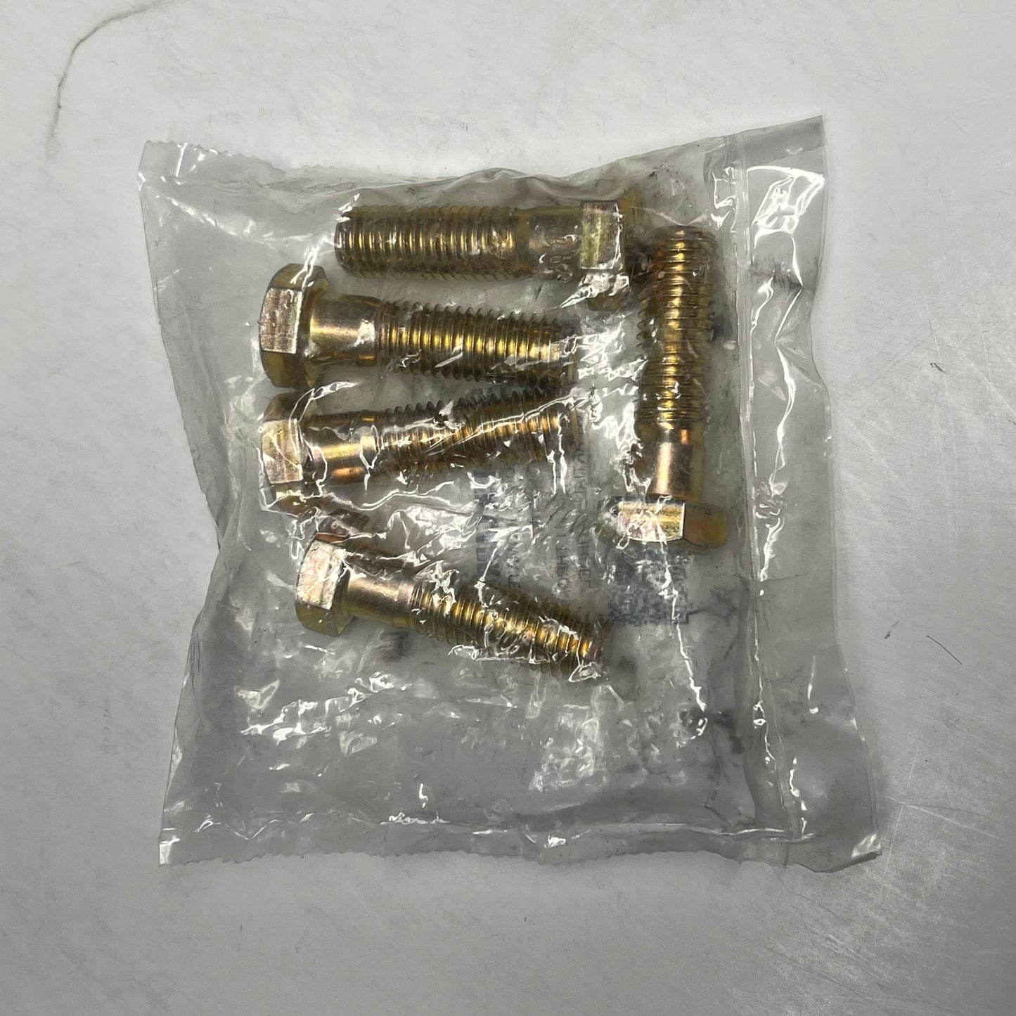 MCMASTER-CARR (5 PACK) Hex Head Screw Zinc Yellow Chromate Plated 91257A803