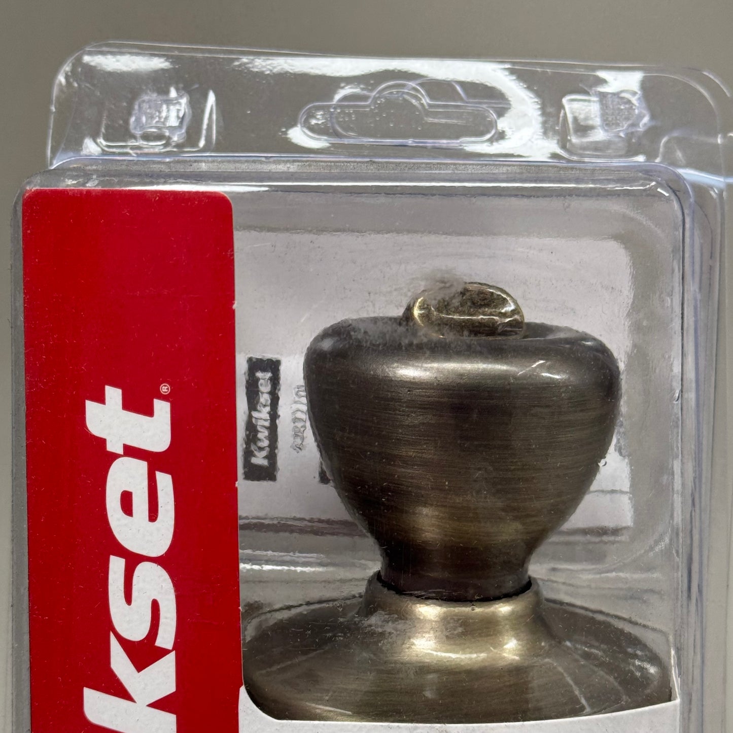 KWIKSET (2 PACK) Bed & Bath Microban Privacy Lock Antique Brass Finish 93001-869